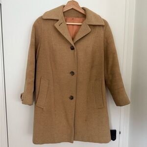 Vintage Ultima 100% camel hair classic tan coat